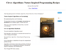 Tablet Screenshot of cleveralgorithms.com